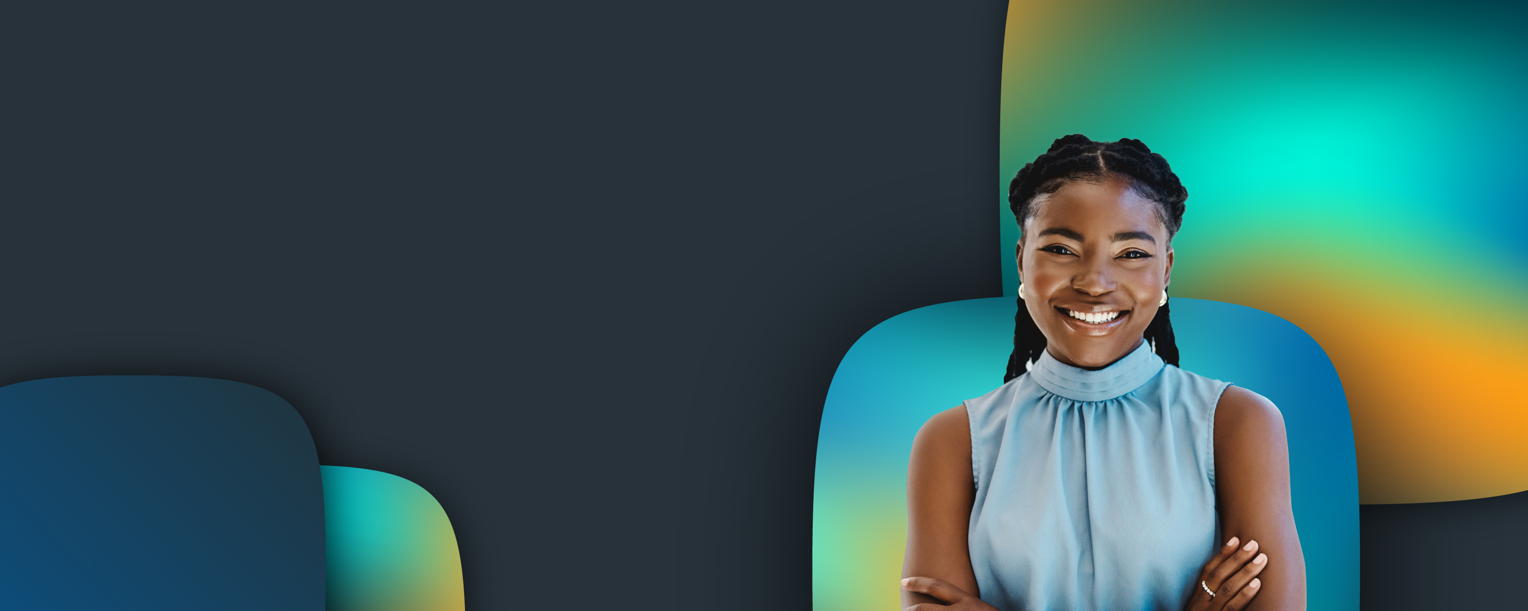 Banner graphic with smiling employee reviewing the 2026 canada salary guide